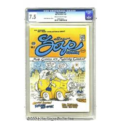 Zap Comix #1 Plymell Edition (Apex Novelties, 1967) CGC VF- 7.5 Cream to off-white pages.