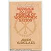 Image 1 : John Sinclair - Message to the Woodstock Nation Autographed Copy (White Panter, 1970) Condition: VF.