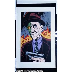 Charles Burns - William S. Burroughs Print, Printer's Proof #4 (undated).