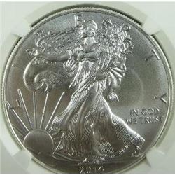 2014 Silver Eagle NGC MS-70