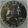 Image 1 : 1961 Franklin Half Dollar PCGS PR-66