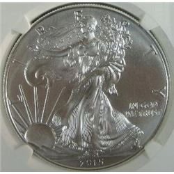 2015 Silver Eagle NGC MS-70