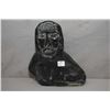 Image 1 : Carved soapstone figural carving, 10" in height, appears to be signed