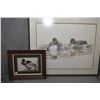 Image 1 : Two framed prints including limited edition duck print 518/700 and pencil signed by artist M. Brewer