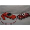 Image 1 : Two vintage battery operated cars including a 1960's Thunderbird and a 50's style car