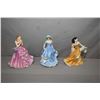 Image 1 : Three Royal Doulton figurines including "Rebecca" HN5416, "Thank-You" HN5099 and "Thinking of You" H