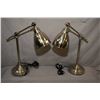 Image 1 : Collection of new showhome decor items including a pair of adjustable chrome finish desk lamps