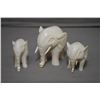 Image 1 : Three genuine Elephant ivory figures including 2 3/4" Elephant and two smaller