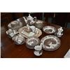 Image 1 : Set of Meakin ironstone dinnerware including setting for eight of dinner plates, side plates, cereal