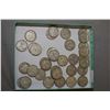 Image 1 : Thirty four vintage Canadian quarters, all silver including some 1968's