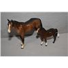 Image 1 : Large Beswick horse 8" in height and small horse 5 1/2"