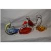 Image 1 : Four Murano art glass birds including swans and ducks