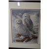 Image 1 : Two framed prints including "Snowy Owl" and "Tawny Owl" both pencil signed by artist Raymond Watson,