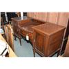 Image 1 : Antique Sheraton bow front sideboard, with flame mahogany panels and inlaid banding, appears to orig