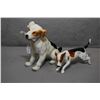 Image 1 : Two china dogs incuding Royal Doulton Jack Russel and a possibly Beswick Terrier 5" in height