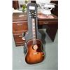 Image 1 : Vintage Gibson model No. J160E six string acoustic guitar with electric pick up, serial # U-9753 2 w