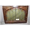 Image 2 : Pair of Gothic church stained glass transom window in original frames, purportedly circa 1844 and sa