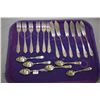 Image 1 : Selection of sterling and 800 silver including six spreaders, six salad forks and six teaspoons