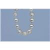 Image 1 : Strand of genuine free formed pearls with a 10kt white gold clasp, 24" in length plus a pair of genu