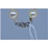 Image 2 : Strand of genuine free formed pearls with a 10kt white gold clasp, 24" in length plus a pair of genu