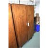 Image 1 : Mid century modern two door wardrobe with fitted interior half hanging space/ half shelves and cuffl