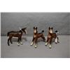 Image 1 : Two small Beswick ponies, 3 1/2" in height and a Beswick horse 3 1/2"
