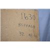 Image 2 : Large unframed oil on board painting titled "Buffalo" 32" X 48" signature not found but painted by a