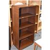 Image 1 : Deco style walnut two tier book shelf