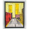 Image 2 : French Signed Oil on Canvas Painting City Scene