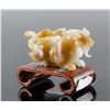 Image 1 : Chinese Fine Jade Carved Chilong w/ Stand