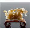Image 2 : Chinese Fine Jade Carved Chilong w/ Stand