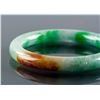 Image 2 : Burma Mixed Green and Brown Tone Jadeite Bangle