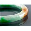 Image 3 : Burma Mixed Green and Brown Tone Jadeite Bangle