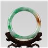 Image 4 : Burma Mixed Green and Brown Tone Jadeite Bangle