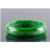 Image 1 : Burma Green Jadeite Bangle with Certificate