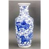 Image 3 : Blue and White KANGXI Style Porcelain Vase