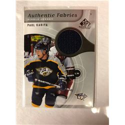 UPPER DECK SP AUTHENTIC FABRICS SINGLE JERSEY PAUL KARIYA