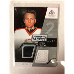 2008-09 UPPER DECK SP GAME USED EDITION DUAL FABRICS ANTON STASNY