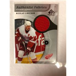 UPPER DECK SP AUTHENTIC FABRICS SINGLE JERSEY NICKLAS LIDSTROM