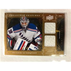 2009-10 UPPER DECK TREASURED SWATCHES HOCKEY HENRIK LUNDQVIST