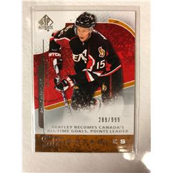 2008-09 UPPER DECK SP AUTHENTIC NOTABLES DANY HEATLEY (289/999)