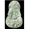 Image 1 : Carved Stone Quan Yin Goddess Pendant