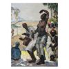 Image 1 : 20thc Impressionism, African Dance Oil Painting