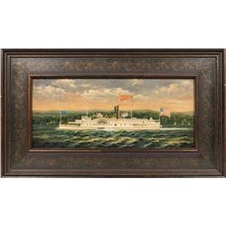 Oil On Board - "james W. Baldwin" - Signed J Clark