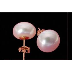 Huge 14k 10-11mm Natural Akoya White Pearls Earrings
