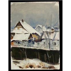 Russian Ukrainian, Signed Oil Painting