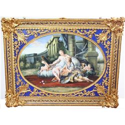 Student of Boucher Hand-Painted Porcelain Painting