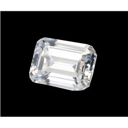 6ct Emerald Step-Cut BIANCO Diamond 10x8mm