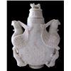 Image 1 : Carved Soapstone Double Phoenix Vase