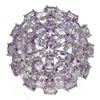 Image 1 : Amethyst & Sterling Dome Cocktail Ring